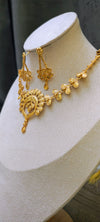 Chokar necklace, 24crt gold plated