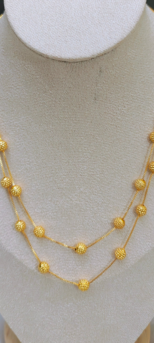 Double layered motor mala chain