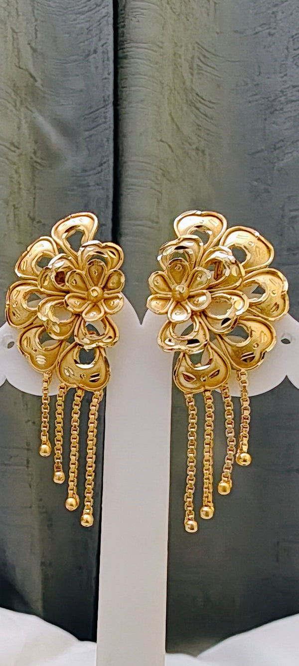 Earring 24crt gold plated