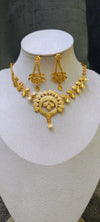 Chokar necklace, 24crt gold plated