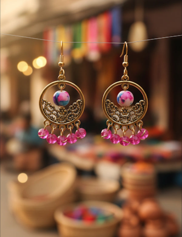 Earrings Hand made AntiquePolish