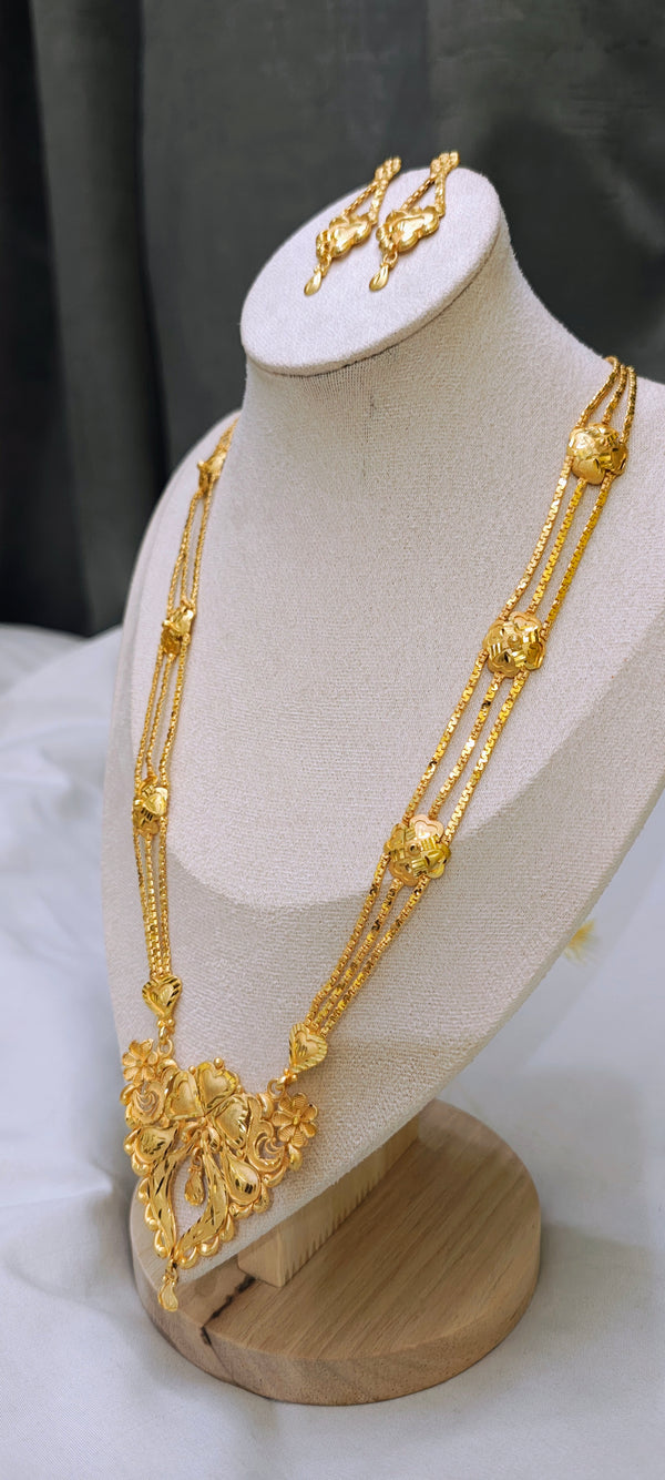 Sitahar/ Ranihar 24crt gold plated, premium quality