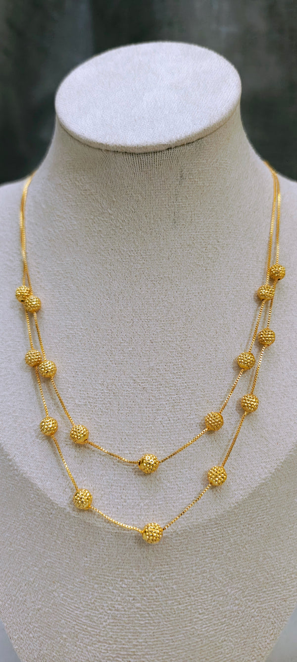 Double layered motor mala chain