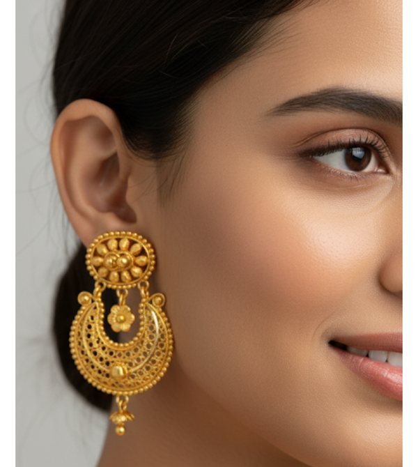 Earring 24ctr gold plated