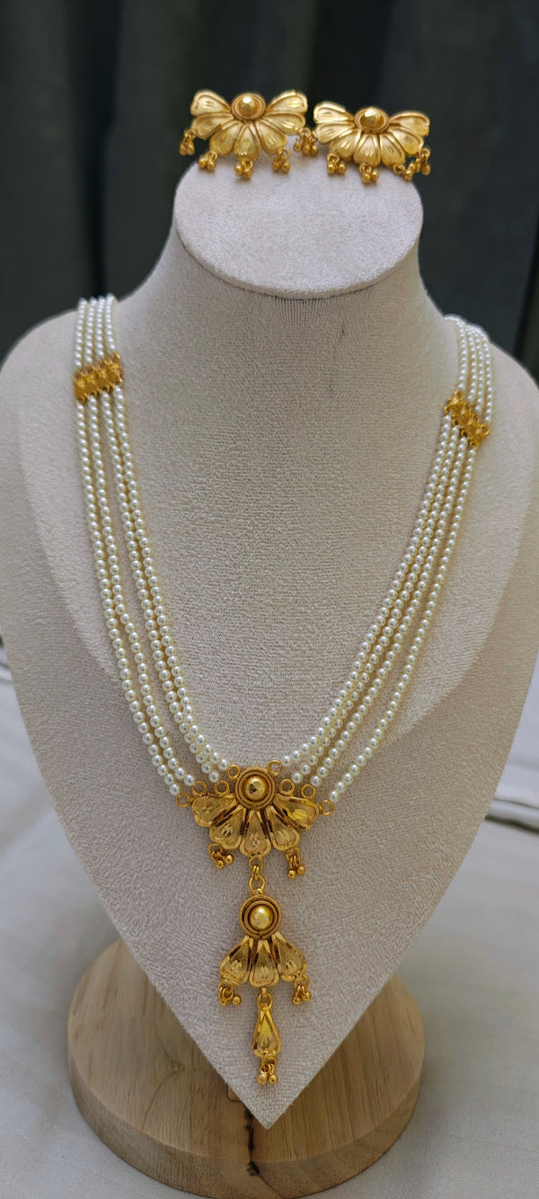 Pearl Sitahar/Ranihar 24crt gold plated