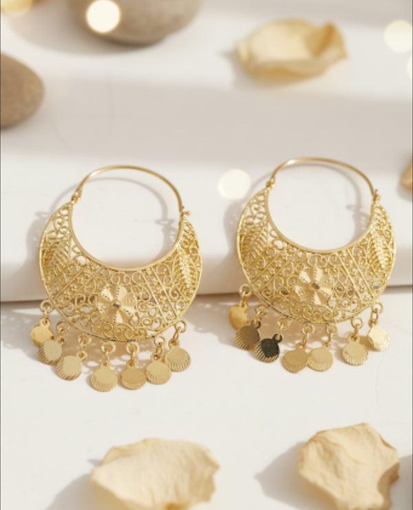 Earring 24 carate gold plated