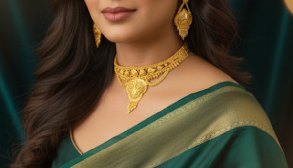 Chokar set 24 carate gold plated