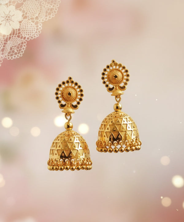 Jhumka earrings 24crt Gold plated