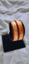 Pola bangle 24 crt gold plated