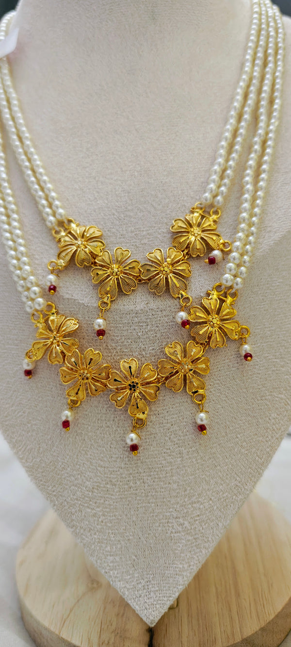 Pearl Sitahar/Ranihar 24crt gold plated