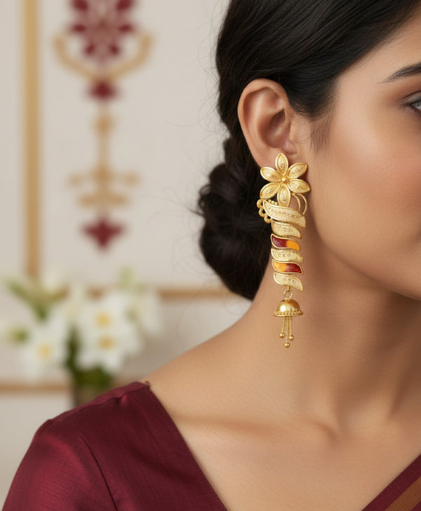 Earring 24ctr gold plated