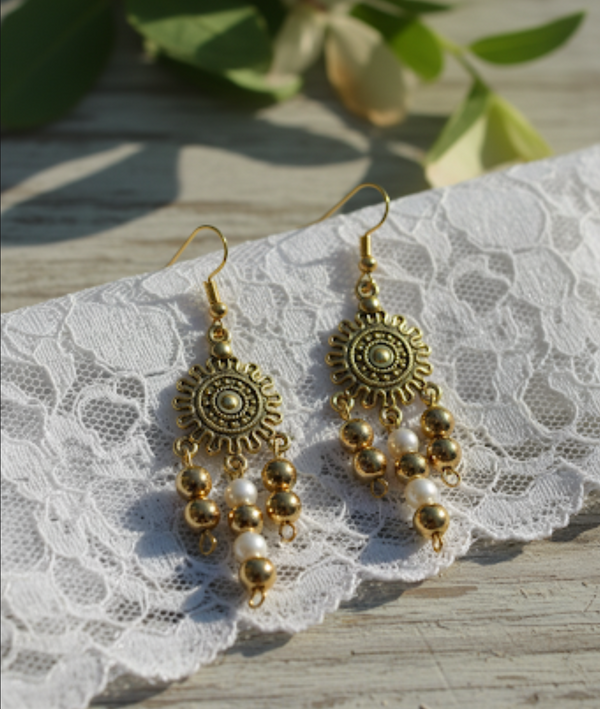 Earring handmade AntiquePolish