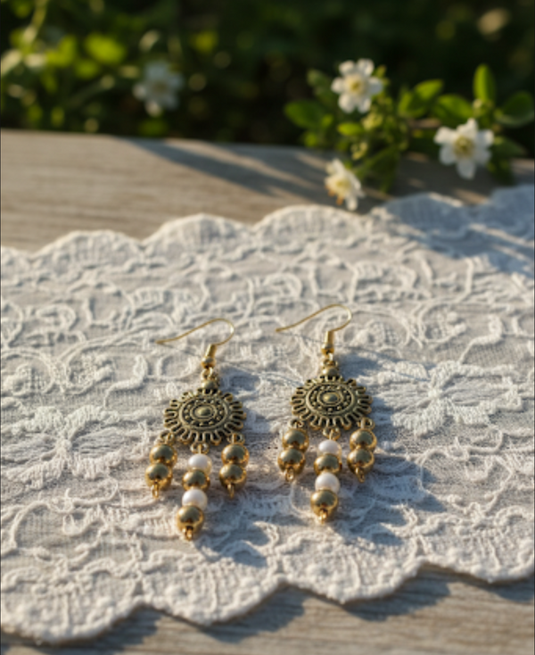 Earring handmade AntiquePolish