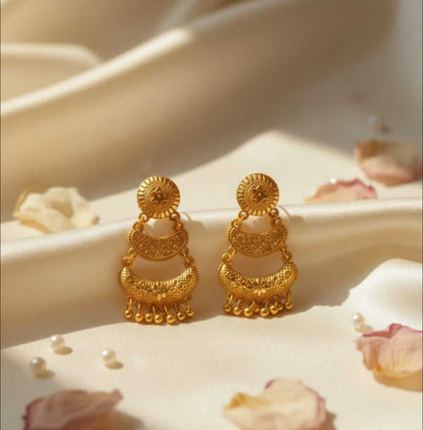 Earring 24ctr gold plated