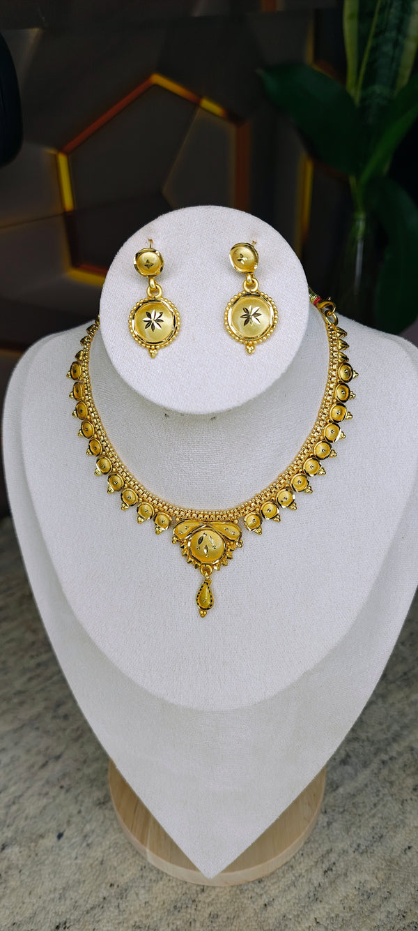 Necklace 24crt gold plated