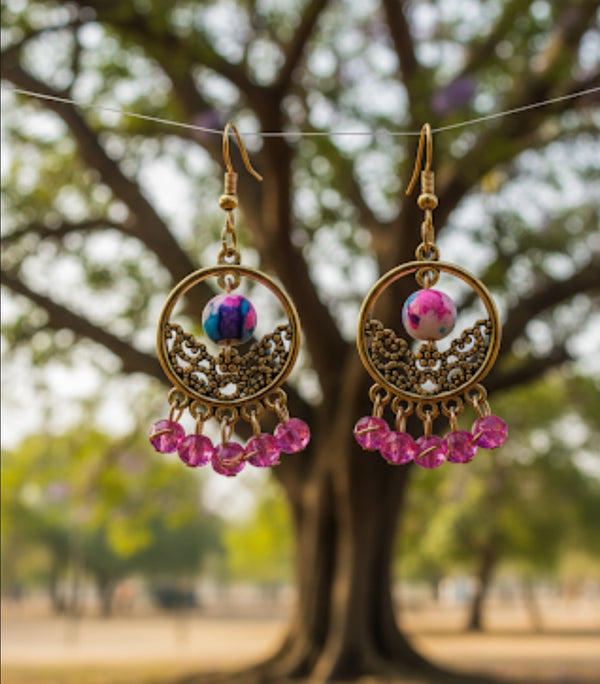 Earrings Hand made AntiquePolish