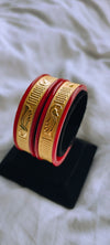 Pola bangle 24 crt gold plated
