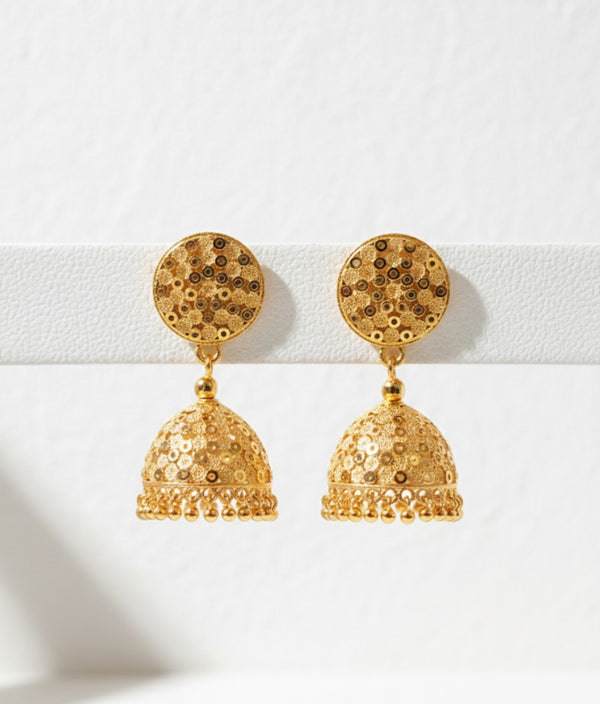 Jhumka earrings 24crt gold plated