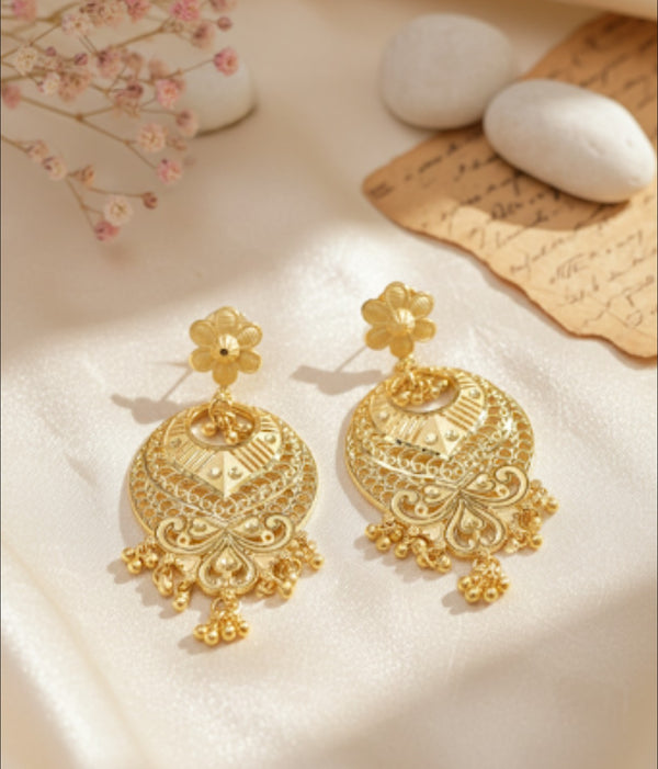 Earing 24 crt gold plated