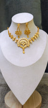 Chokar necklace, 24crt gold plated