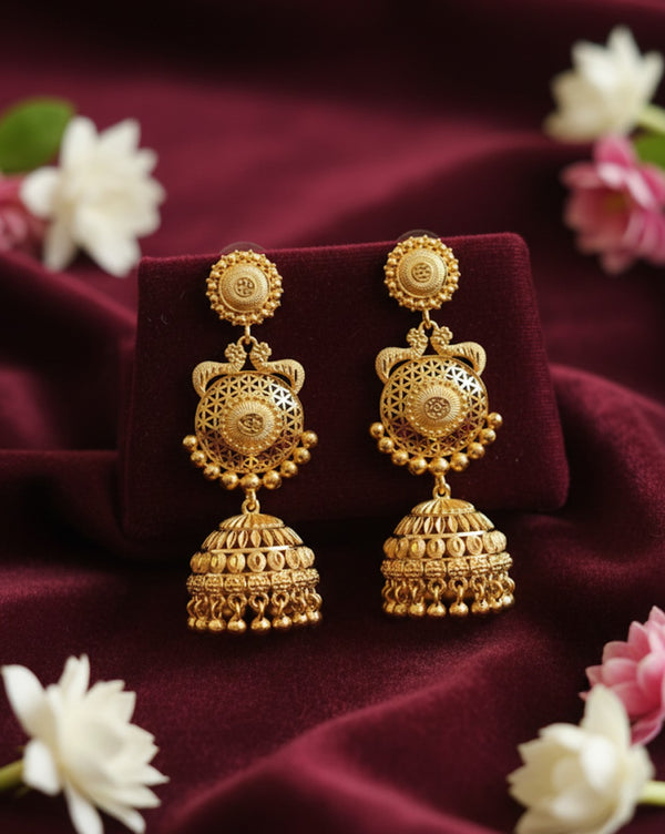 Jhumka earrings 24crt Gold plated