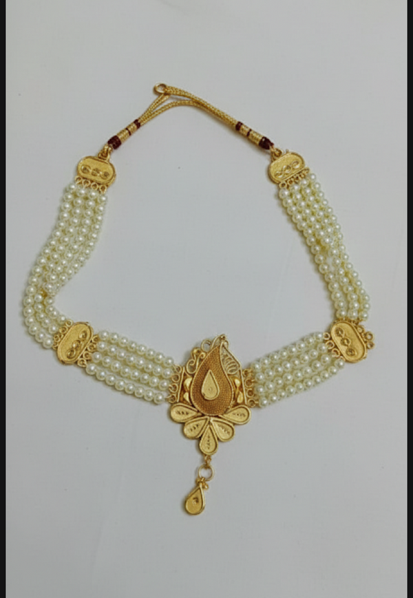 Pearl Chokar 24crt gold plated