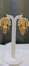 Earring chandbali with pearl setting