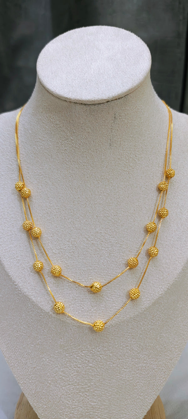 Double layered motor mala chain