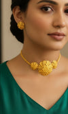 Chokar set 24crt gold plated