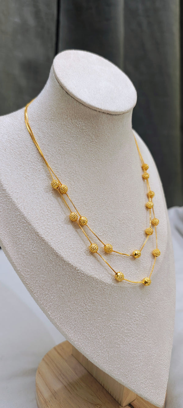 Double layered motor mala chain