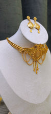 Chokar necklace, 24 crt gold plated