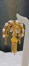 Earring chandbali with pearl setting