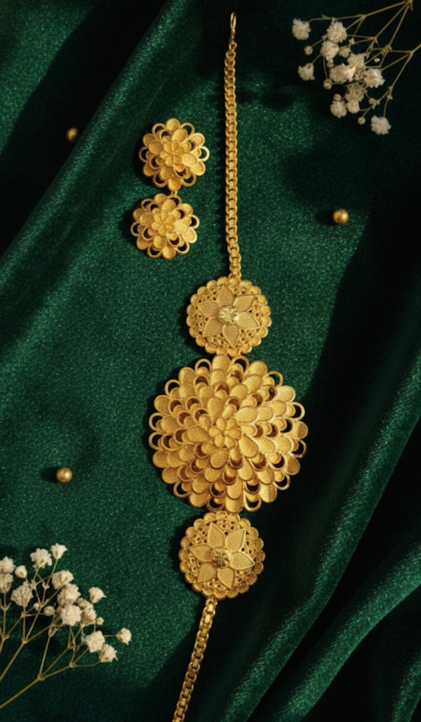 Chokar set 24crt gold plated