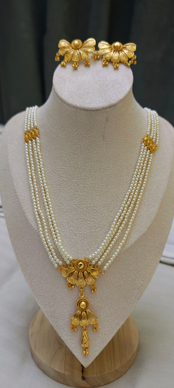 Pearl Sitahar/Ranihar 24crt gold plated