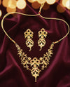 AD studded 24 carate necklace set
