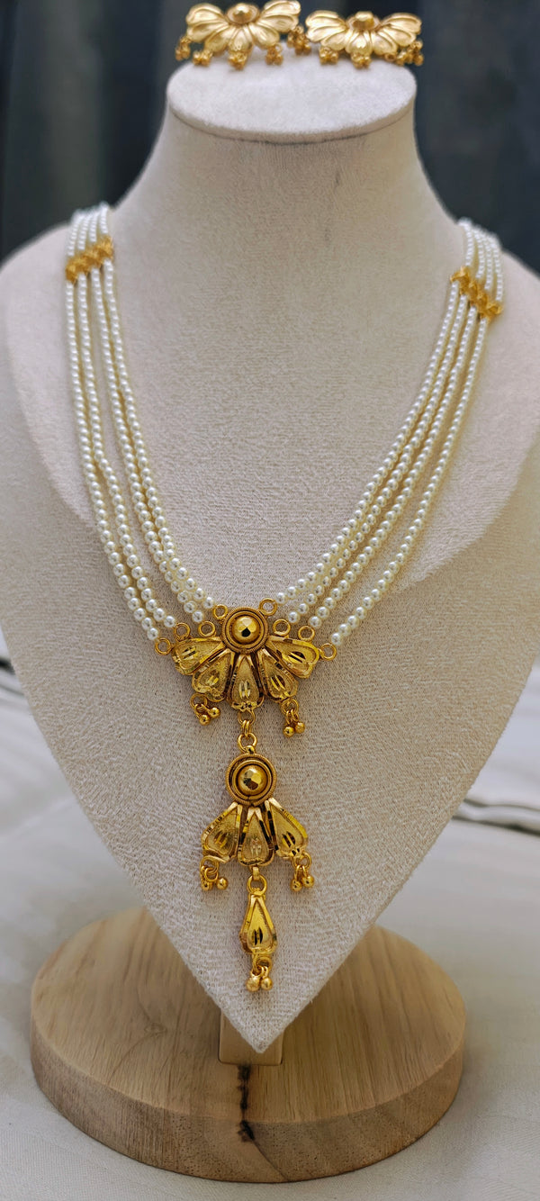Pearl Sitahar/Ranihar 24crt gold plated