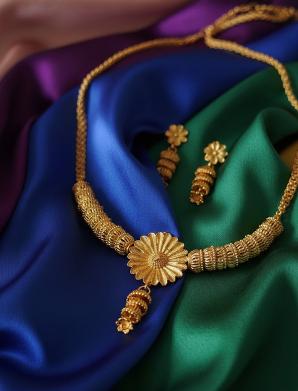 Choker 24 crt gold plated