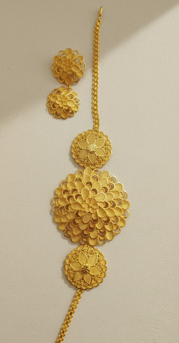 Chokar set 24crt gold plated