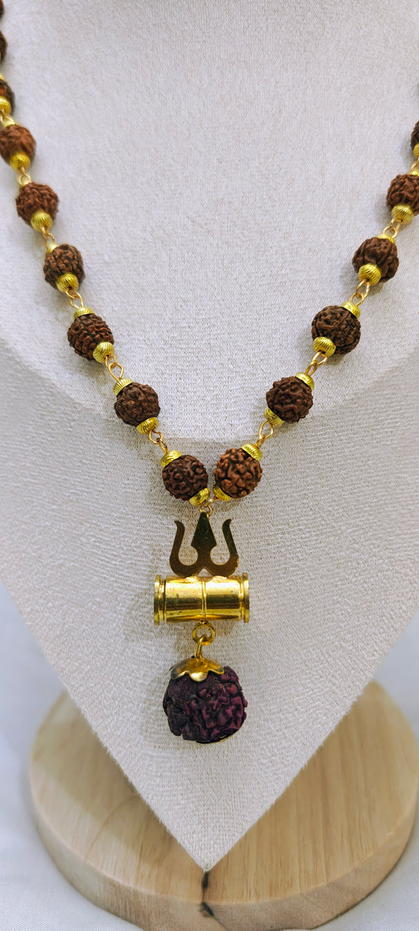 Chain pendent Rudraksh